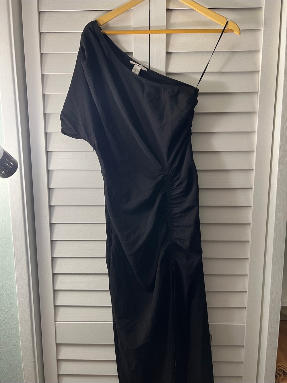 H&M One-Shoulder Black Evening Gown